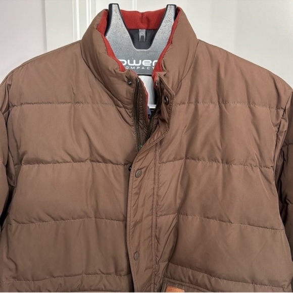 NWT Outback Trading Co. Men’s Down Puffer Jacket Sz XL Brown Full Zip Chores - Picture 2 of 14